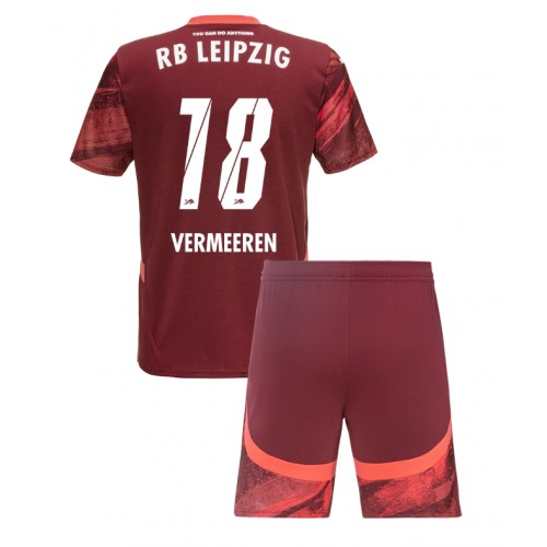 Dres RB Leipzig Arthur Vermeeren #18 Gostujuci za djecu 2024-25 Kratak Rukav (+ kratke hlače)